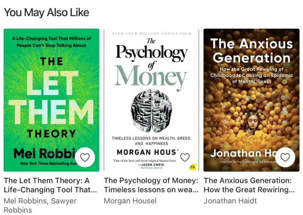 You May Also Like recommendations